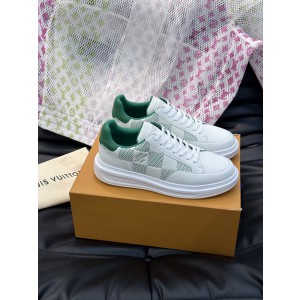 Louis Vuitton White Green Beverly Hills Sneaker