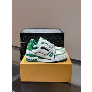 Louis Vuitton White Green Trainers
