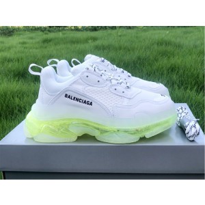 Balenciaga Triple S Clear Sole White/Fluo Yellow