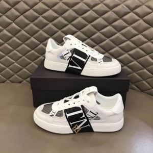 Valentino Garavani Black Calf Leather Sneakers