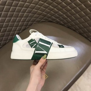 Valentino Garavani Green Calf Leather Sneakers