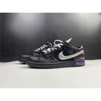 Off-White x Nike Dunk Low "The 50" Black Silver