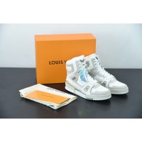 LV Trainer Sneaker Boot 508 White