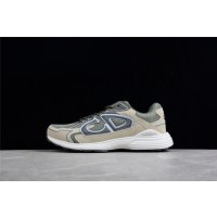 Dior B30 Sneaker Olive Mesh and Cream 3SN279ZLY_H661