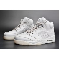 Air Jordan 5 Premium "Pure Platinum" White 881432-003