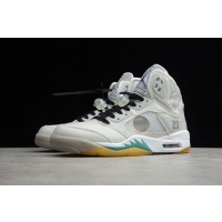 Off-White x Air Jordan 5 Grey/Green White