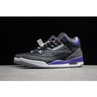 Air Jordan 3 Black "Court Purple"