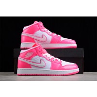 Air Jordan 1 Mid Hyper Pink White (2019)