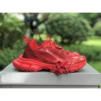 Balenciga's 3XL Sneaker in red mesh and polyurethane