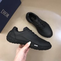 Dior B28 derby black leather shoes
