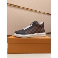 Louis Vuitton Brown High Top Sneakers