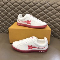 Louis Vuitton Luxembourg Samothrace Trainer "Red" Sneakers