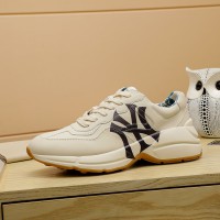 Gucci Rhyton NY Yankess Leather Sneakers