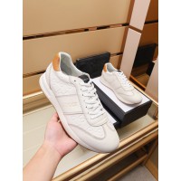 Gucci Logo White And Brown Leather Sneaker