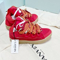 Lanvin Red Curb Sneakers