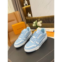 Louis Vuitton LV Trainer Blue White Sneakers