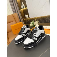 Louis Vuitton LV Trainer White Black Sneakers