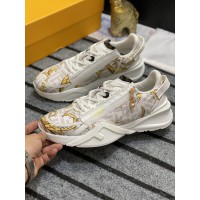 Fendi Flow White Flower Low Top Sneakers