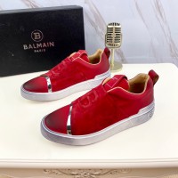 Balmain Red Leather Shoes