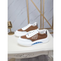 Prada White Brown Sneakers