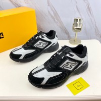 Fendi White Black Faster sneakers