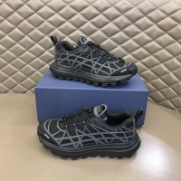 Dior B31 Runner Black Technical Mesh and Anthracite Gray Rubber Sneakers