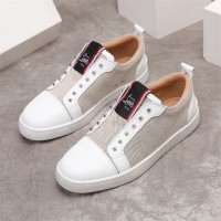 Christian Louboutin F.A.V Stud Embellished Leather Sneakers
