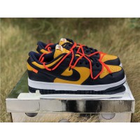 OFF-WHITE x Nike Dunk Low "Michigan" University Gold CT0856-700