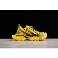 Balenciaga's 3XL Sneaker in yellow and black mesh and polyurethane