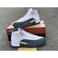 Air Jordan 12 Retro White Dark Grey