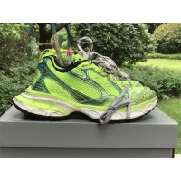 Balenciaga’s 3XL Sneaker in fluo green, white mesh and polyurethane