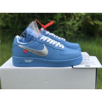 Off-White x Nike Air Force 1 Low "07 MCA" Blue CI1173-400