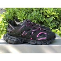 Balenciaga Track Low Top Sneakers Black Deep Pink