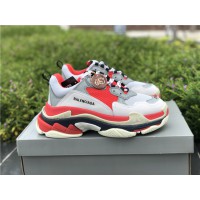 Balenciaga Triple S Red Grey White