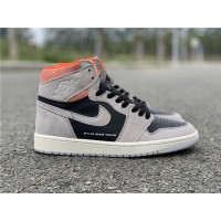 Jordan 1 Retro High Neutral Grey Hyper Crimson