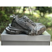 Balenciaga’s 3XL Sneaker in sliver and grey mesh and polyurethane