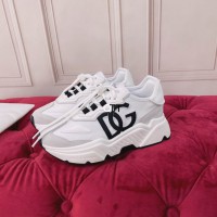 Dolce &Gabbana Daymaster Chunky-Sole Canvas Trainers White
