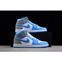 Air Jordan 1 Mid University Blue Grey