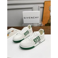 Givenchy Green White Leather Low Top Sneaker
