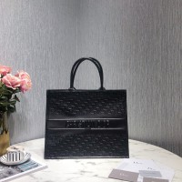 Dior Black Dior Oblique Embossed Calfskin