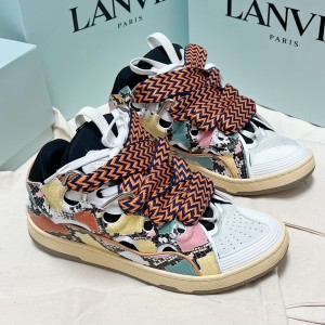Lanvin Print Curb Sneakers