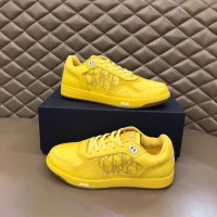 Dior World Tour B27 Low-Top Yellow Sneaker CDO76