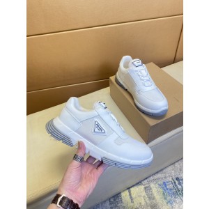 Prada White Low Top Sneakers