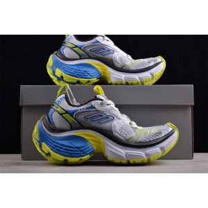 Balenciaga 10XL Sneaker in white, yellow and blue mesh, TPU and rubber