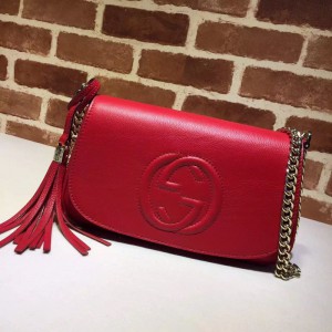 Gucci Soho Tassel Leather Chain Shoulder Bag