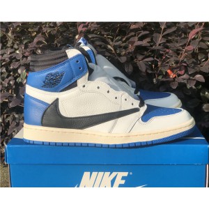 Travis Scott x Fragment x Air Jordan 1 High OG "Military Blue"