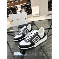 Givenchy Black White Leather Low Top Sneaker